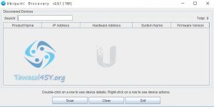 nothing shows up in ubiquiti device discovery tool